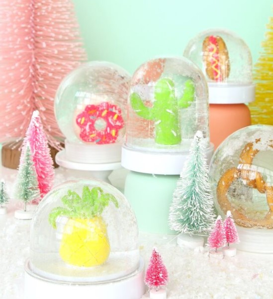 christmas crafts kids - diy snow globe
