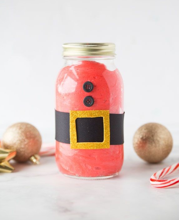 christmas crafts kids - Santa slime
