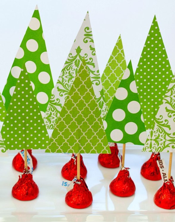 christmas crafts kids - chocolate centerpiece