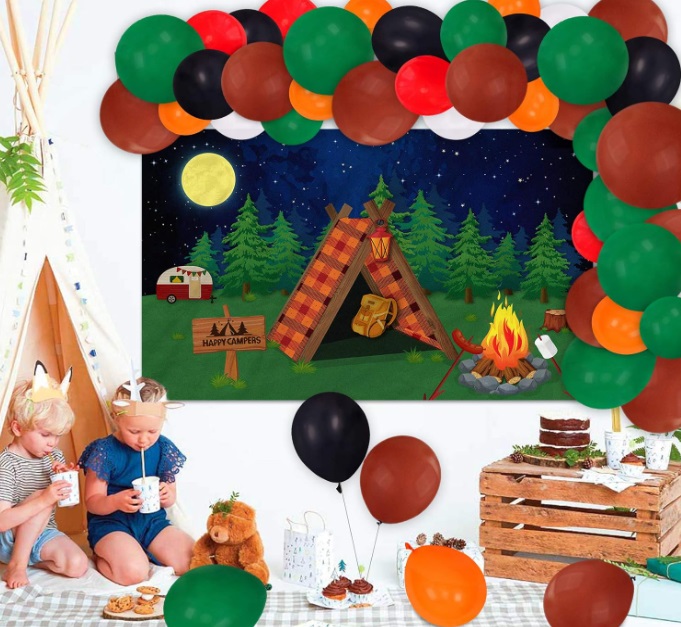 Camping Party Decorations Kit