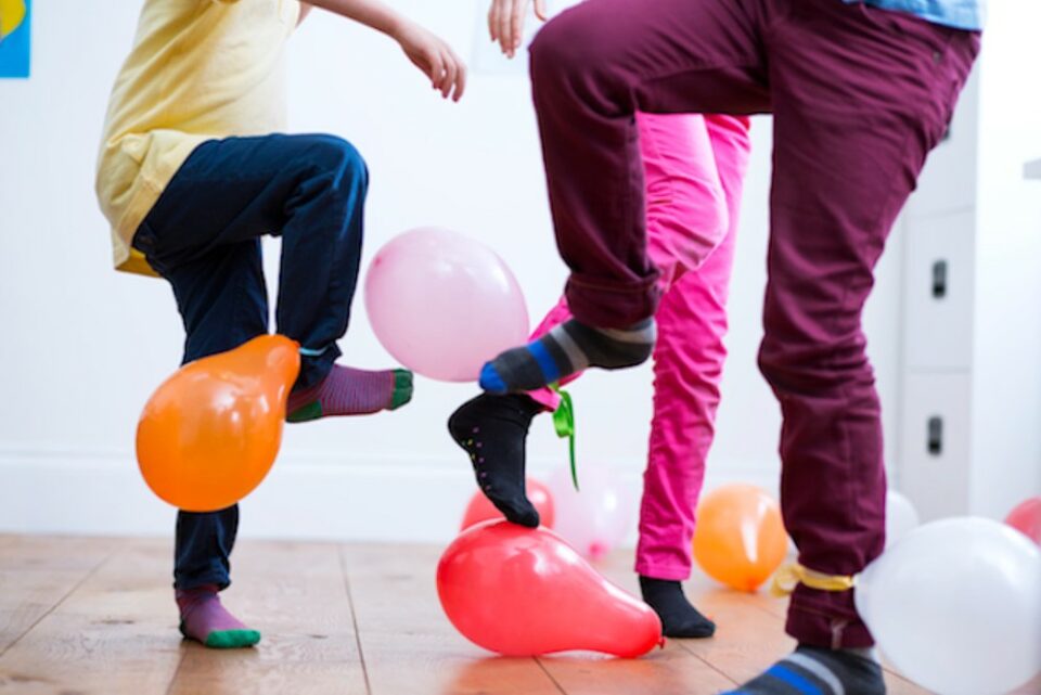 birthday party ideas for 13 year olds - balloon stomp