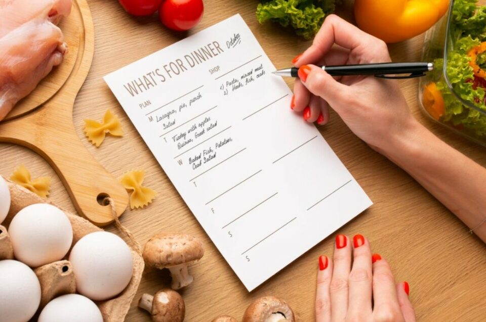 christmas to do checklist - Create a shopping list and order food