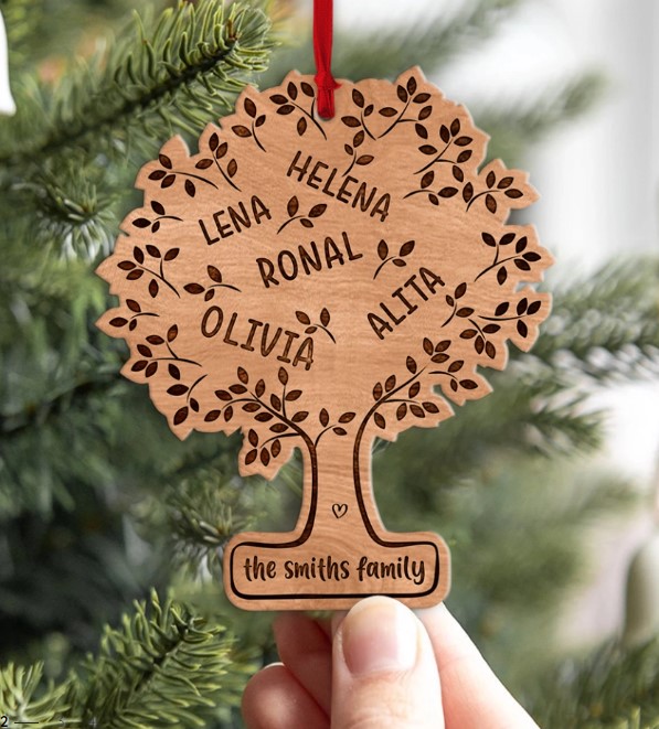 Tree Of Life Wood Ornament For Parents