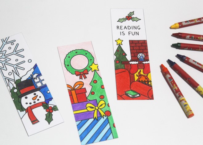 DIY Christmas Bookmarks