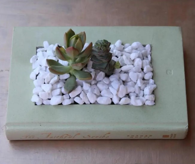 Christmas Book Planter