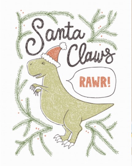 Santa Claws Card