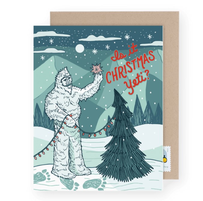 Christmas Yeti Card