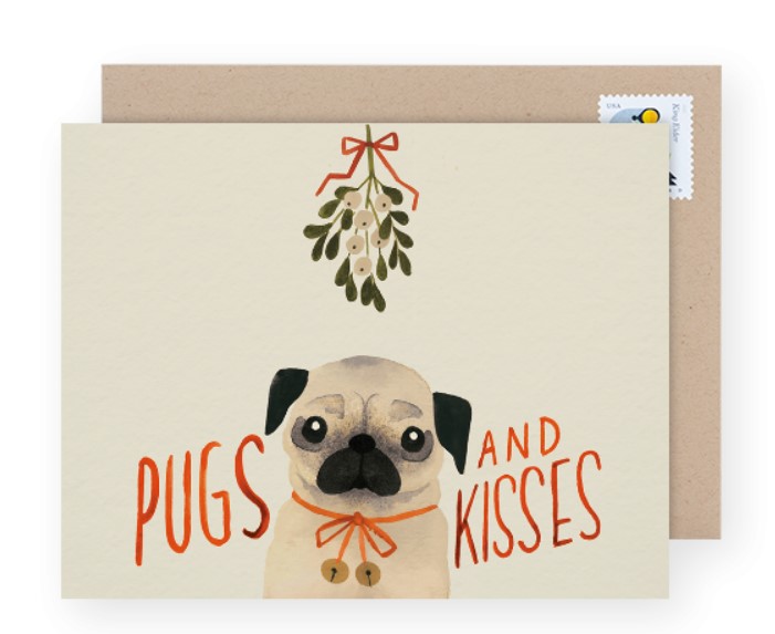 Pugs & Kisses Card