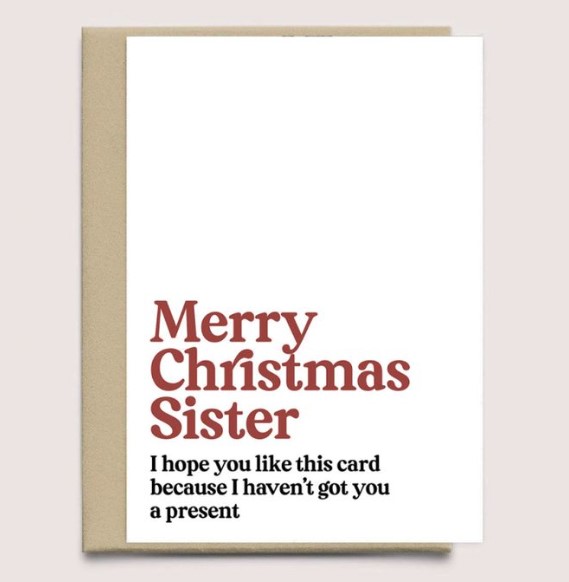 Got You a Present Christmas Card