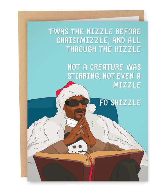 Funny Christmas Card / Let's Get On Santa's Naughty List - Sleazy Greetings