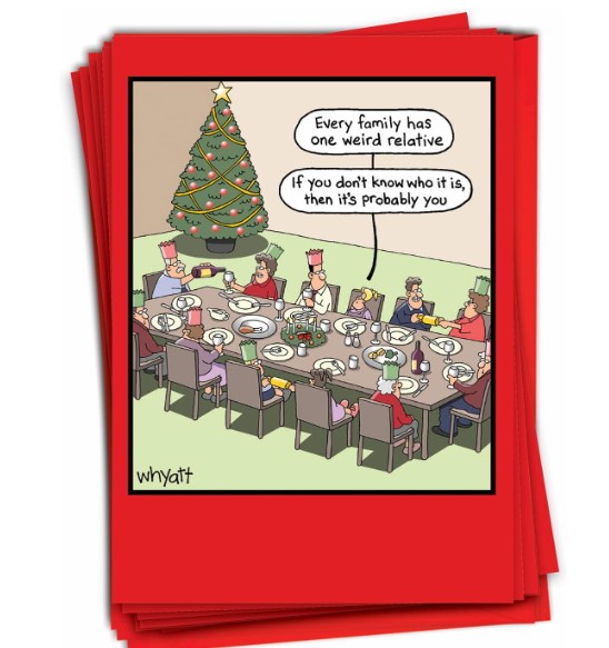 Funny Blank Christmas Greeting Cards