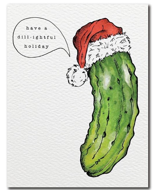 Pickle Christmas Card