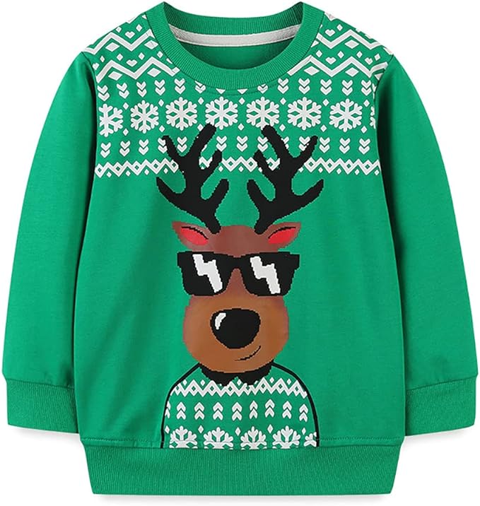 Funny Reindeer Santa Top