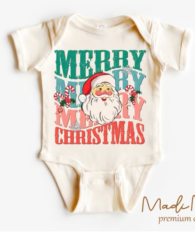 Merry Christmas Baby Onesie
