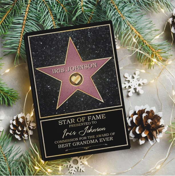 Star Of Fame Presented To Canvas/Poster