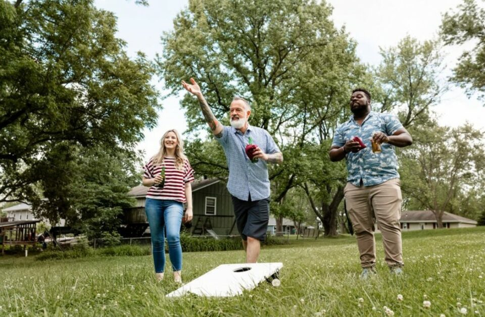 birthday party games - corn hole