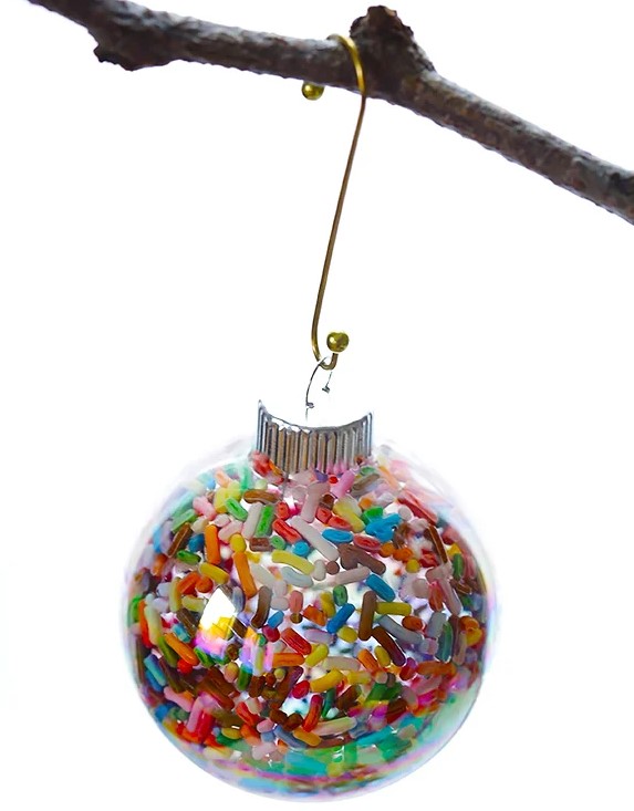 Sprinkle Colorful Glass Ornaments