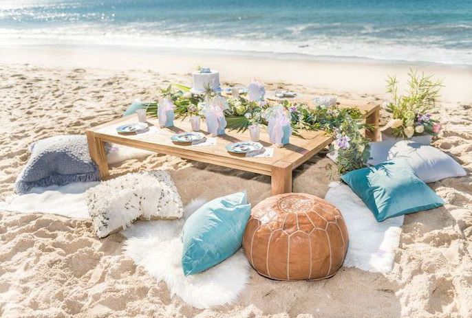 Beach Mermaid Table Setting