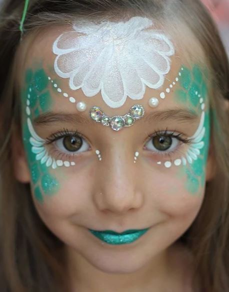 Mermaid Face Painting