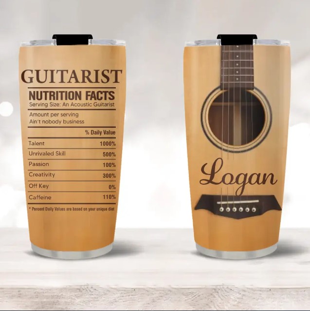 Personalized Guitar Tumbler Electric Guitar Tumbler Guitar Lover Gifts For  Guita