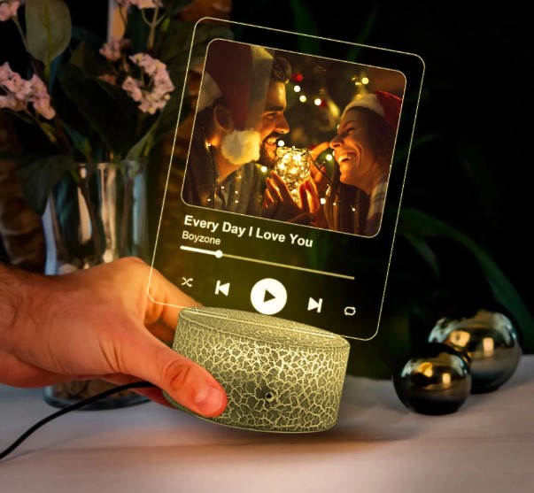 Custom Photo, Song 3D LED Night Lamp for Music Lovers