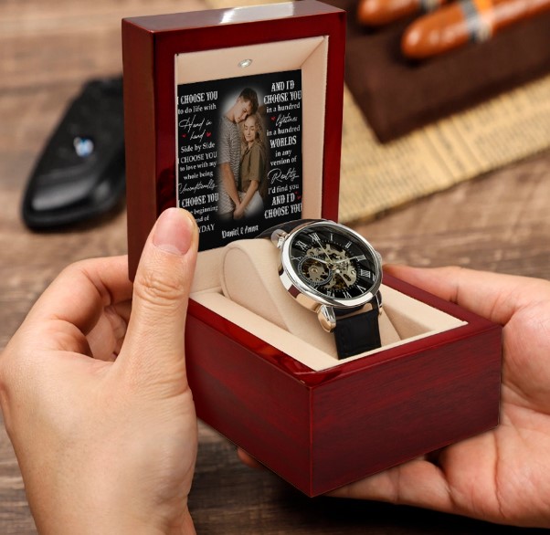 I Choose You To Do Life With - Customized Luxury Men's Watch