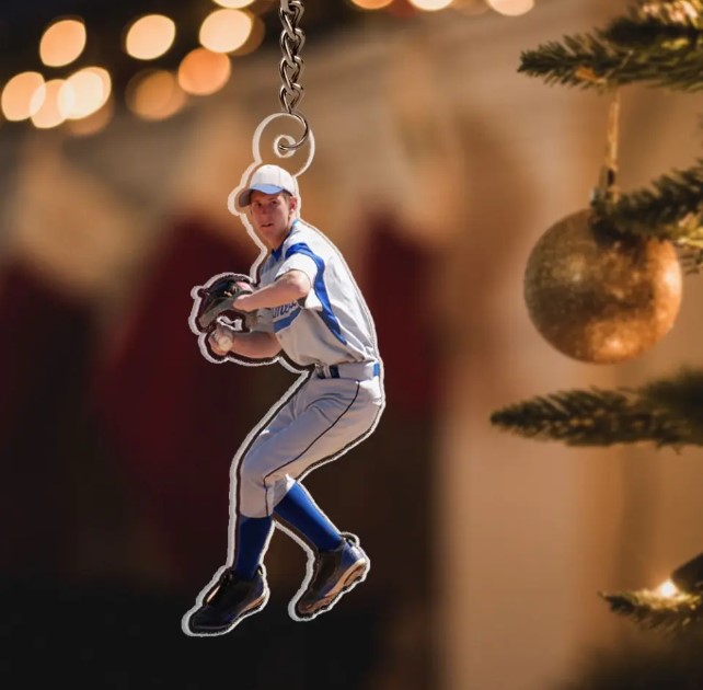 Personalized Baseball Keychain