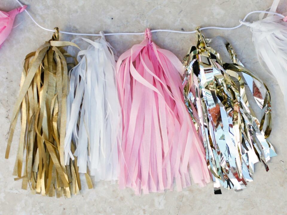 birthday decoration ideas tassel garland