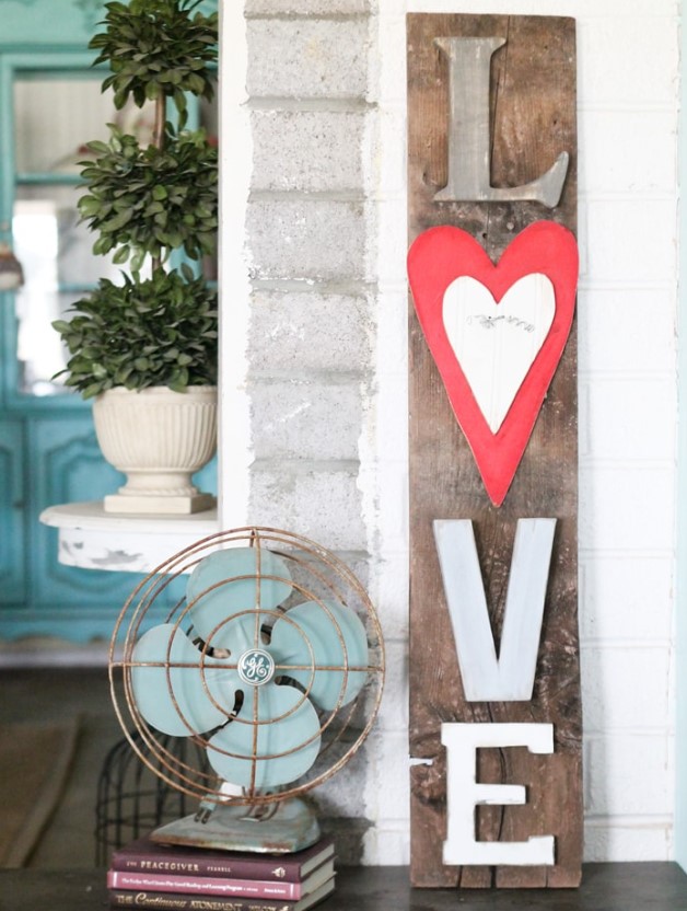 Wooden Love Sign