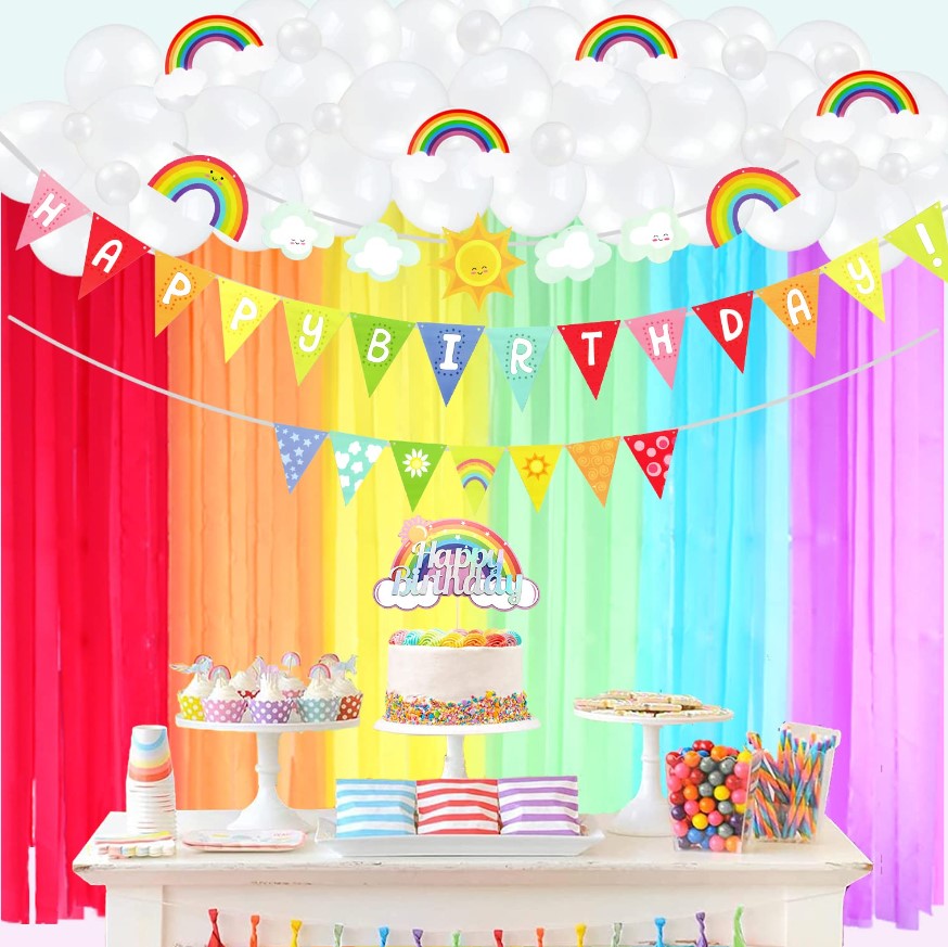 Rainbow birthday party 