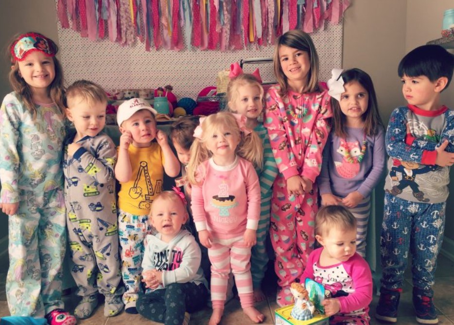 Pyjama birthday party