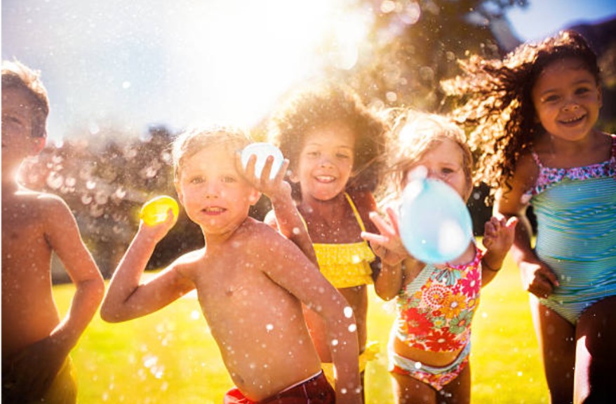 Water balloon fight