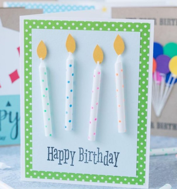 Simple Candles birthday card