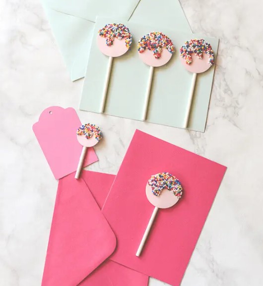 Lollipops birthday card