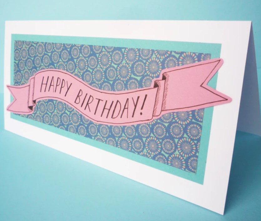 Banner birthday card