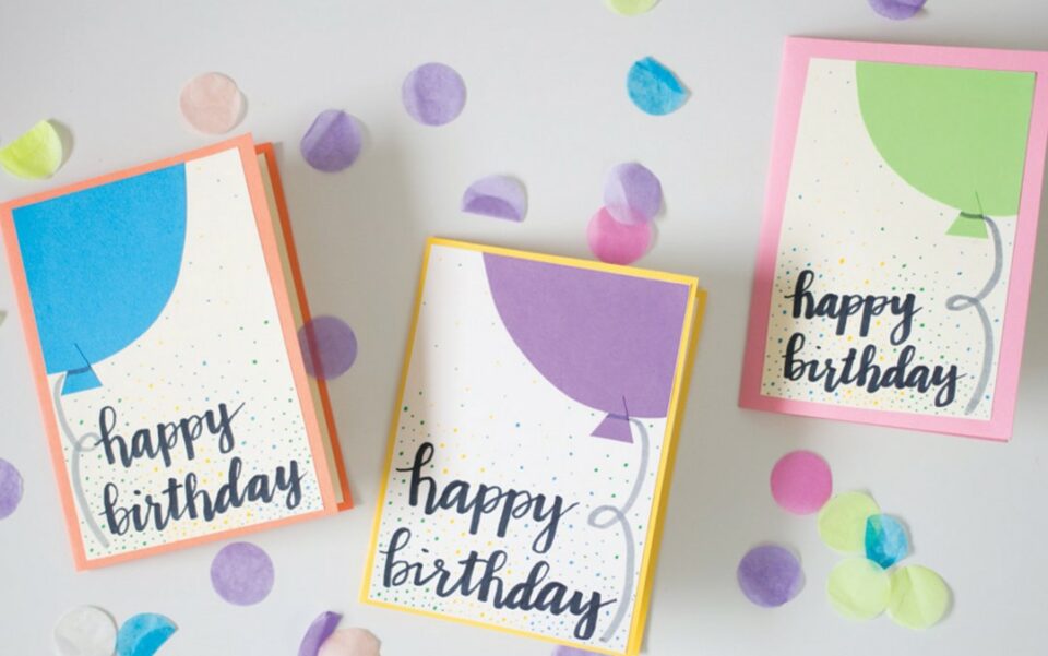 Easy peasy birthday card