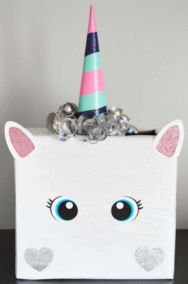 DIY Valentine's Day Box Ideas unicorn