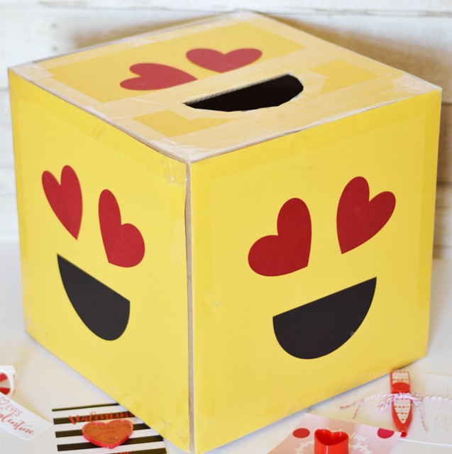 DIY Valentine's Day Box Ideas emoticons