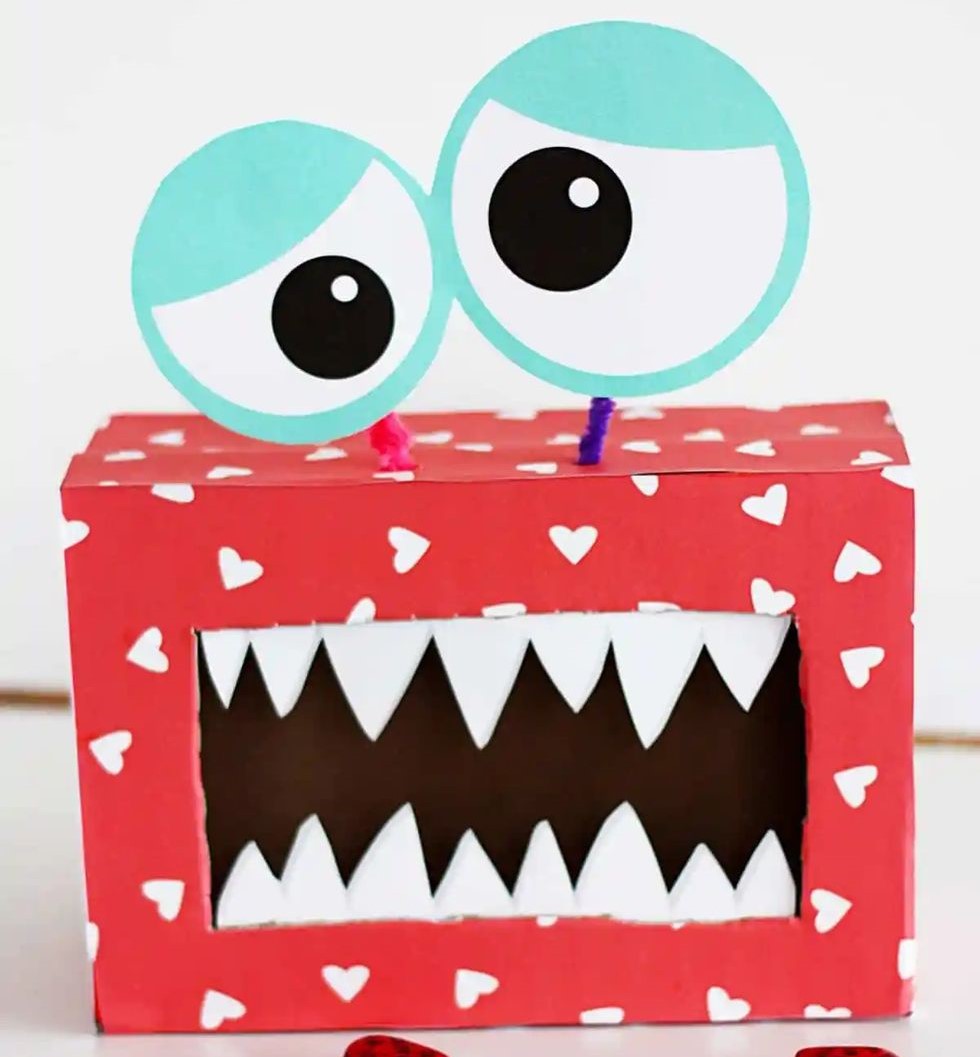 DIY Valentine's Day Box Ideas monster