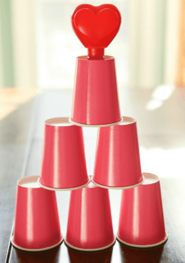 valentines day games for kids - cupid's cup game