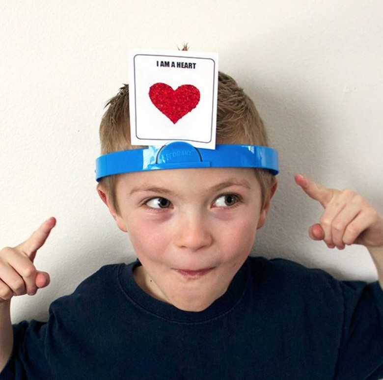 valentines day games for kids - hedbanz