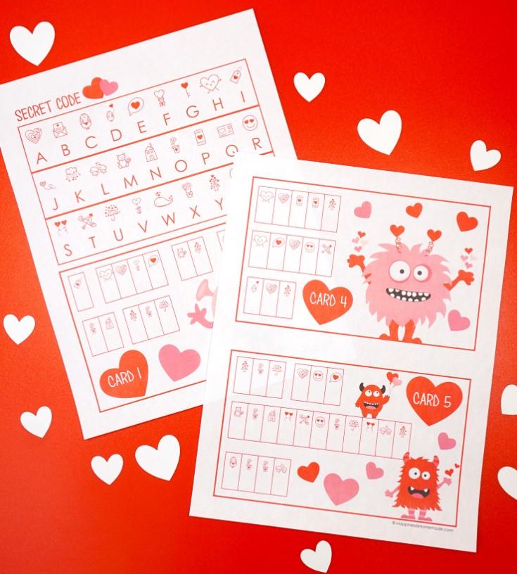 valentines day games for kids - crack the code