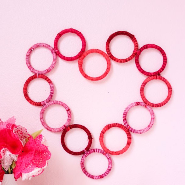 diy valentines wreaths