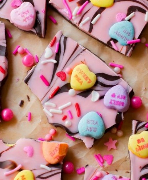 Candy Heart Bark