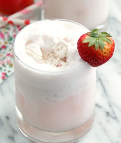 Strawberry Soda Float