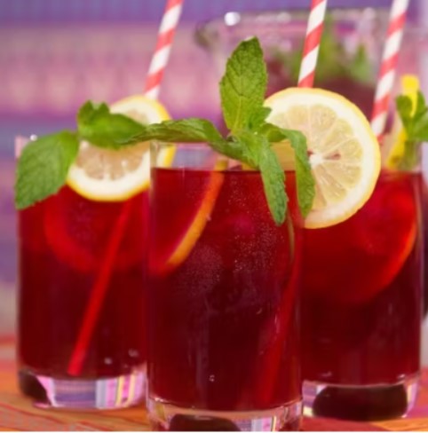 Ginger Hibiscus Mocktail