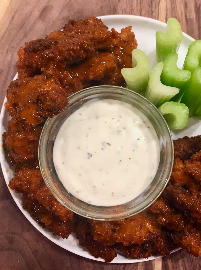 Fried Buffalo Artichoke Hearts