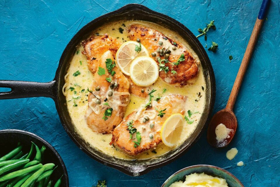 valentine's day dinner recipes creamy lemon chicken piccata 