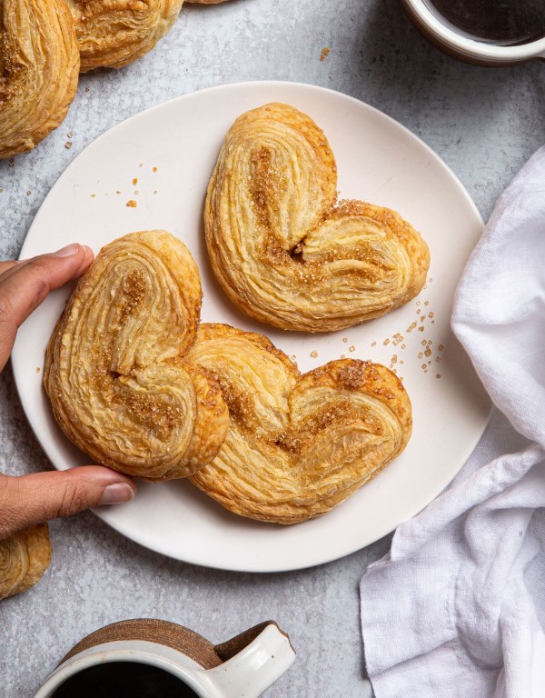 Palmier Valentine Cookies