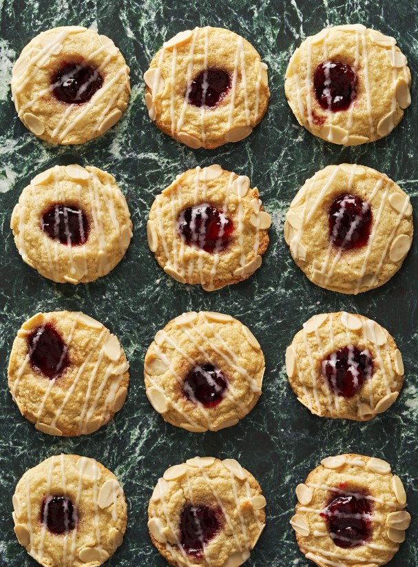 Cherry Bakewell Cookies